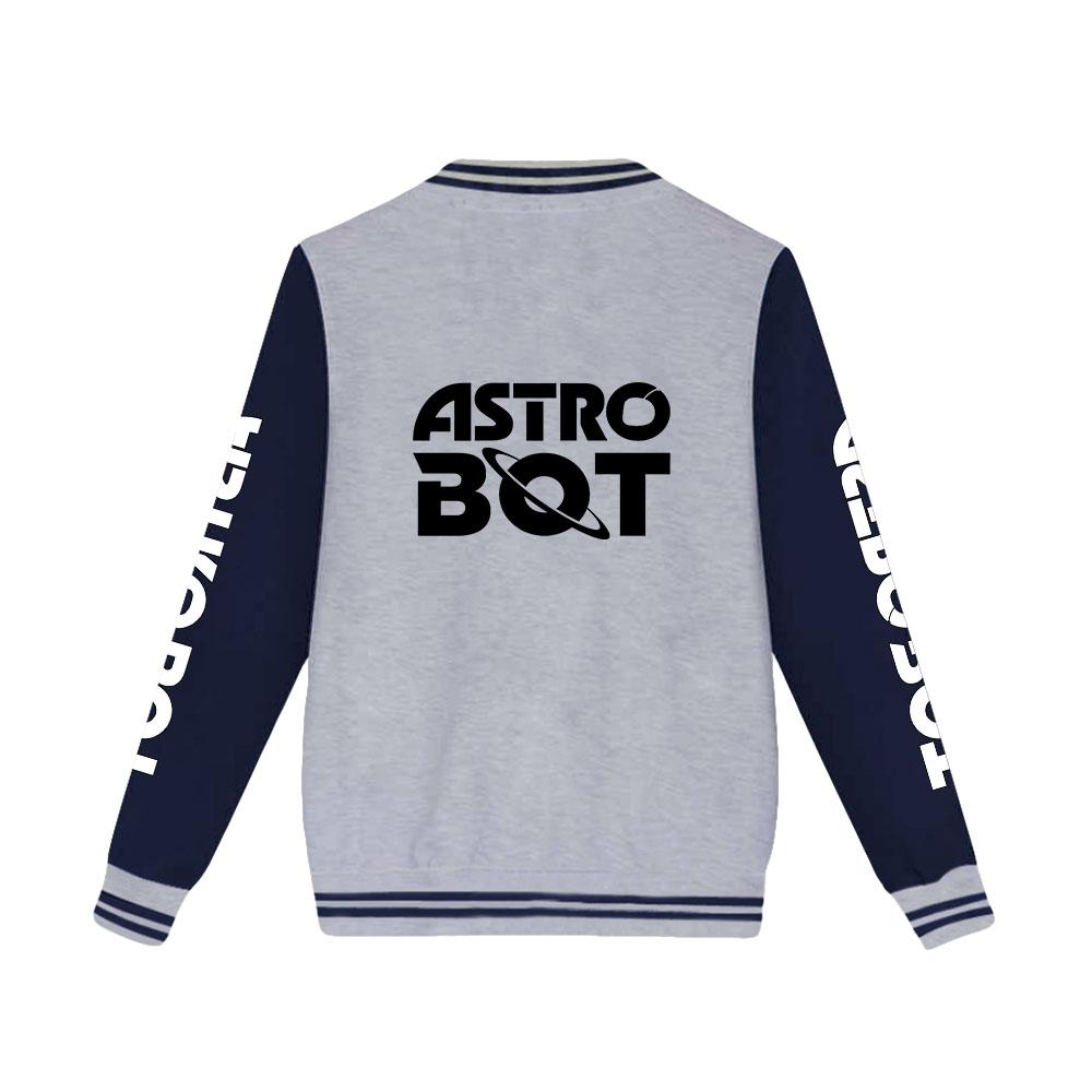 Astro Bot Bomber Jacket Women Men Oversized Harajuku Fashion Baseball Coat Jacket Female Streetwear Spring Autumn Bomber Outwear