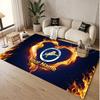 Custom Rug Monaco FC Pattern Print Name Text Soft Non‑Slip Floor Carpet for Home Indoor Decoration