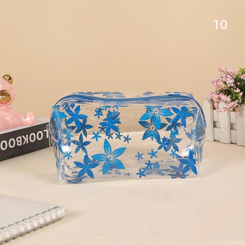 PVC Waterproof Cosmetic Bag Portable Large Capacity Transparent Wash Bag Travel Toiletries Cosmetic Organizer Swimming Bag