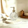 Press Type Hand Soap Bottle 400ml Liquid Lotion Storage Bottles Shell Shaped Soap Dispenser  Hotel