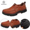 New Spring Men Casual Shoes Leather Loafers Outdoor Men's Shoes Quality Split Leather Flat Moccasins Men Sneakers Big Size 39-48