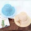 Woman Bowknot Straw Hat Fashion Big Brim Sun Summer Beach Hat