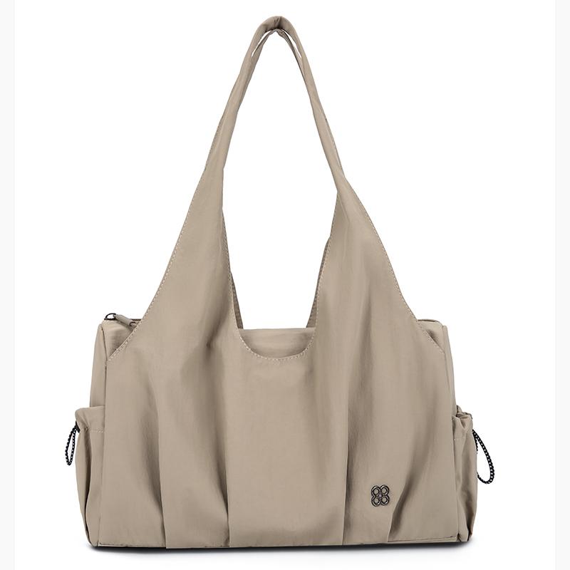 

Large Capacity Nylon Solid Color Zipper Sweet Shoulder Bags High Quality Classic Commute Sewing Thread Women s Handbag хакі