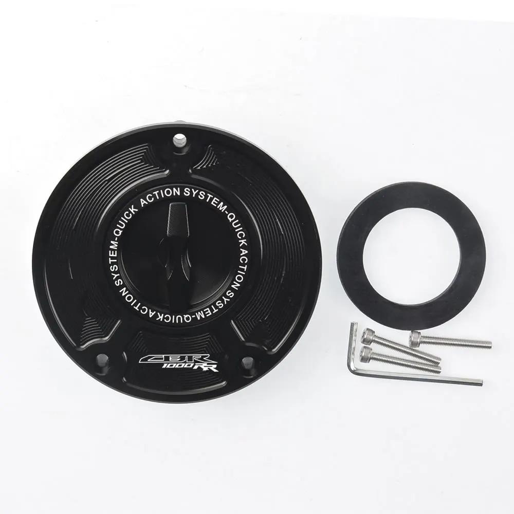 For CBR CBR1000RR /ABS 2004-2013 CBR1000RR Fireblade CNC Fuel Gas Tank Cap Cover Aluminum Keyless Motorcycle Accessories
