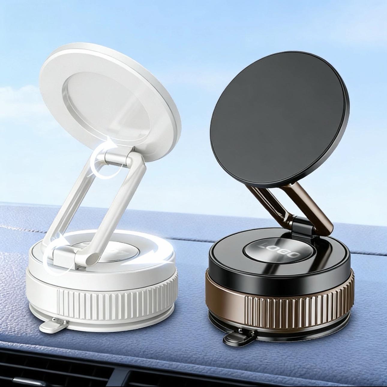 360° Rotating Magnetic Car Phone Holder, Universal Three-Axis Foldable Mount for Dashboard
