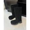 Autumn and Winter Thickness One-pedal Piled Thickened Warm Snow Boots Casual Versatile Short Medium Tube Fluffy Women's Cotton Shoes