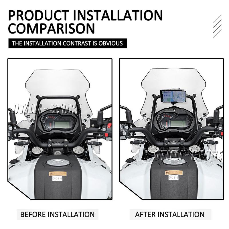 Acessórios para Motocicleta 13mm 16mm Barra Transversal Suporte GPS Para BMW F800GS F 800 GS ABS Adventure ADV 2014 - 2019 Suporte de Navegação