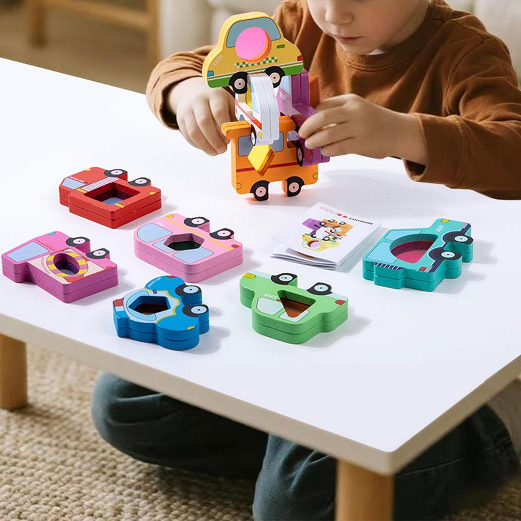 10 Acrylic Building Blocks – Construction Toy for Preschool, Kindergarten, Parent-Child Play,