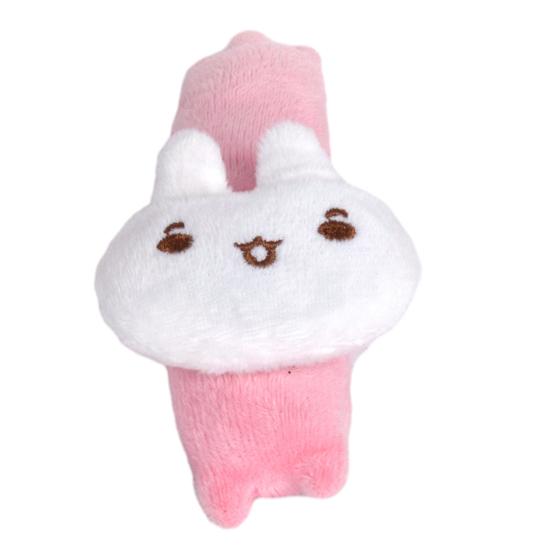 Cute Plush Catnip Toy Adorable Dog Bear Rabbit Doll Stimulating Cat Plaything for Biting Kicking Fun Chew Resistant Toy with Kittens Adult Cats