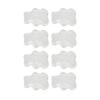 50pcs Nail Color Board Tips Water Ripple Transparent Glass Little Bear Nail Tips for Manicure