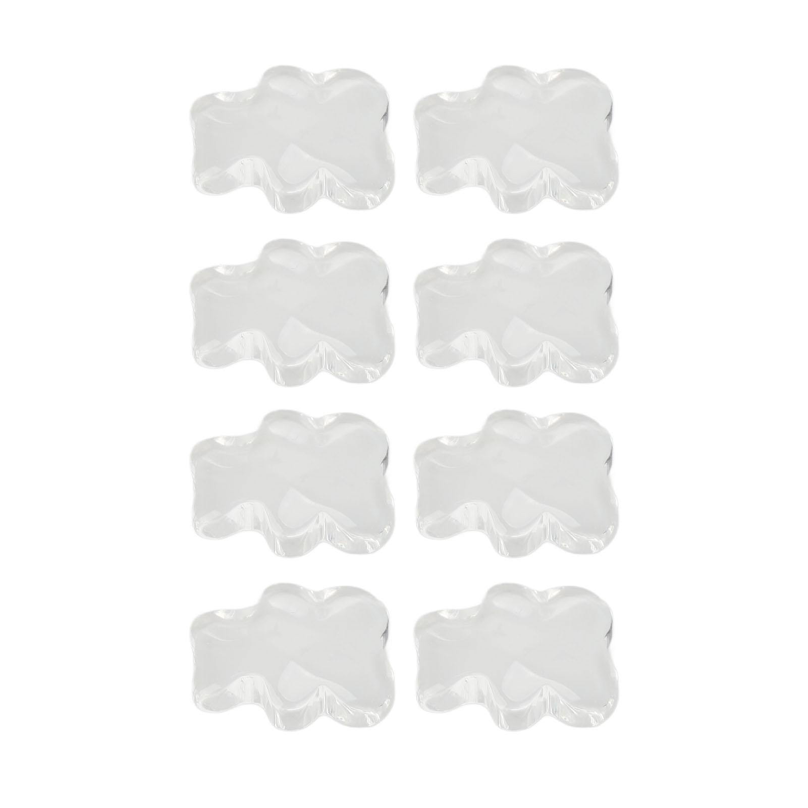 

50pcs Nail Color Board Tips Water Ripple Transparent Glass Little Bear Nail Tips for Manicure