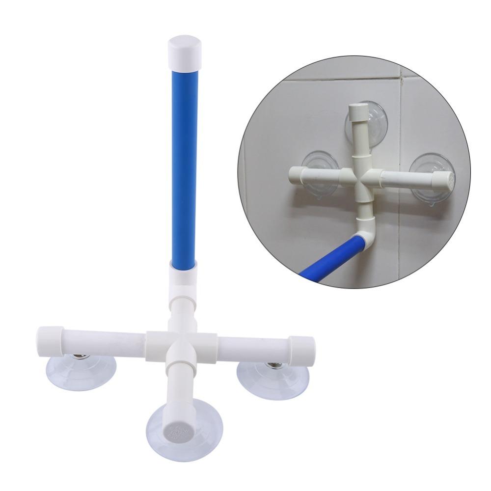 Paw Grinding Surface Suction Cup Perch Plastic Pipe Structure Parrot Shower Stand Shower Use