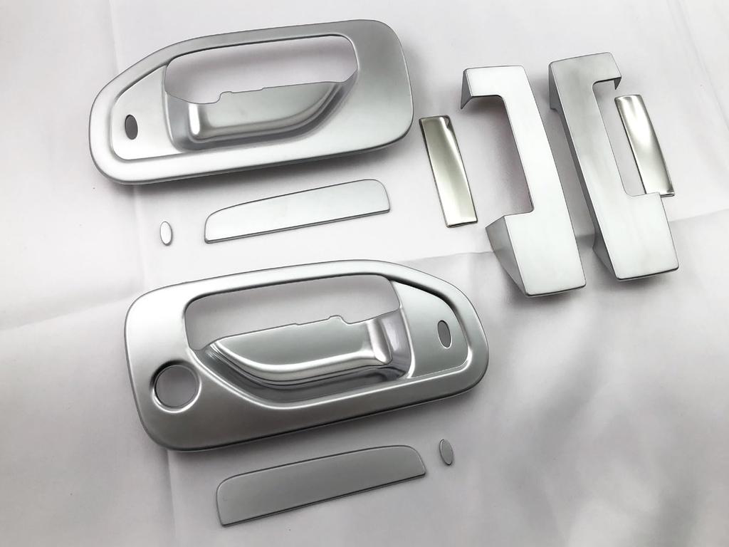 BRIGHTZ Chrome Door Handle Satin for NV350 Caravan E26 Compatible with and VW6E26 Models and VW6E Covers, Silver, (Van) [DHC-NOBU-479] CS4E26, CW4E26,