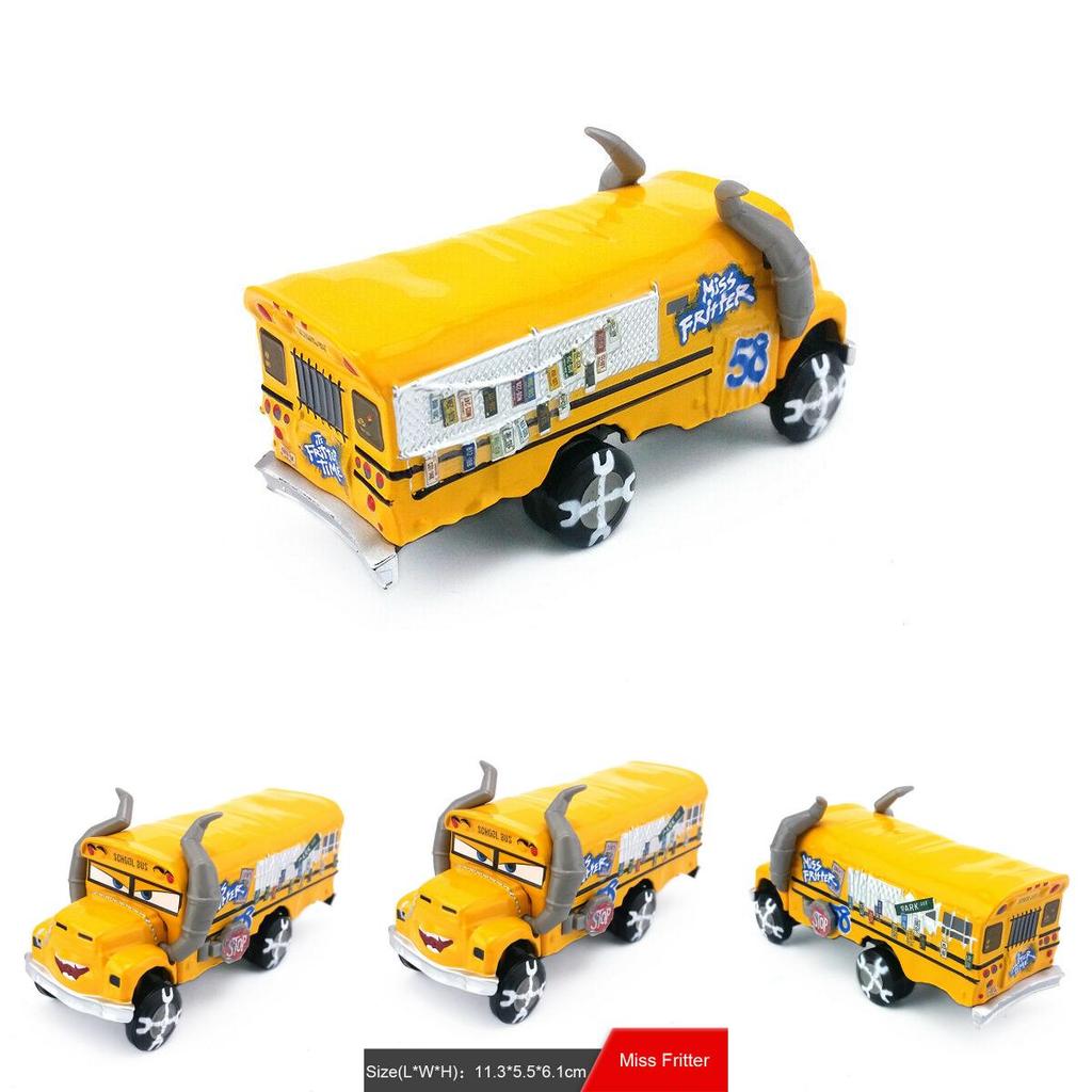 Vibrant Yellow Miss Fritter Diecast Toy Car For Kids Ideal For Holiday Gifts