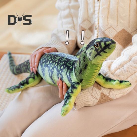 Realistic Lizard Plush Toy 29" Soft Stuffed Animal Lizard Simulation Chameleon Plushie Huggable Gift for Kids