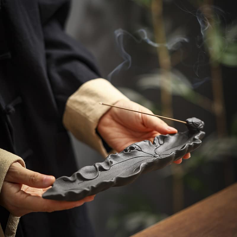 Incense Holder, Incense Stick Holder, Incense Dish, Object, Interior Decoration, Healing, Relaxation (lotus Leaf)