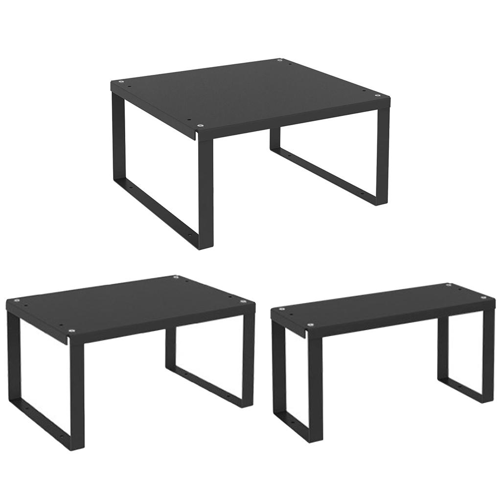 Metal Storage Rack Anti Skid Bottom Shelf Organizer for Kitchen Pantry Closet Home Storage