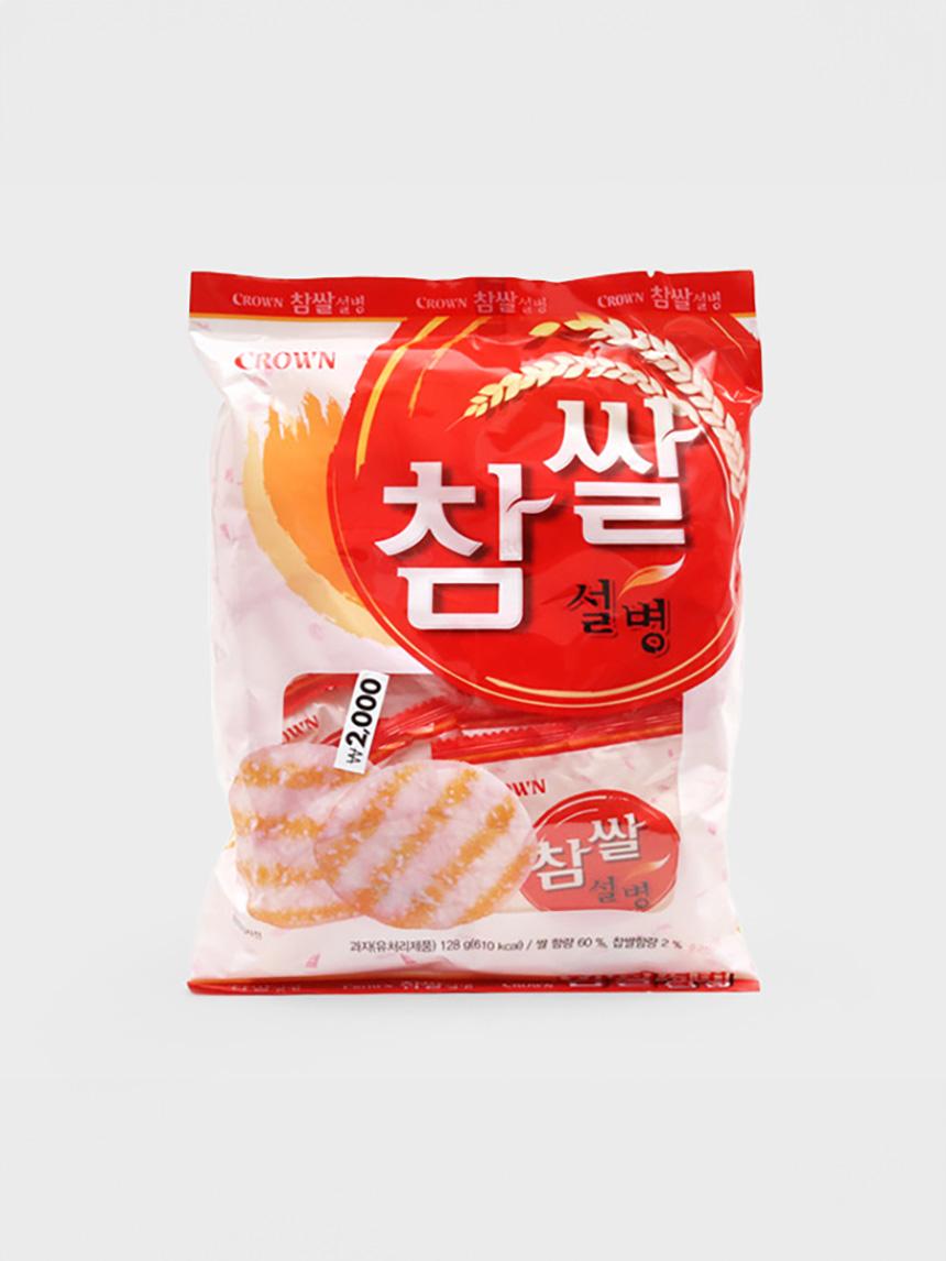 Crown Sweet Glutinous Rice Crackers (Seolbyeong Style) 128g 1ea