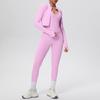 Women's Quick-Dry High-Waisted Sportswear 3-Piece Set: Breathable Yoga, Pilates, Running Fitness Outfit
