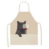 Ladies Men Home Cleaning Baking Cooking Tools Cooking Accessories Kitchen Aprons Linen Cats Wine Aprons