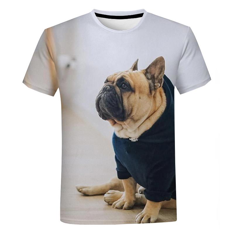 

Animal Bulldog Graphic T Shirts Summer Women and Men Clothing Cute Dogs Oversized T Shirt Casual Harajuku Streetwear Tops Tees