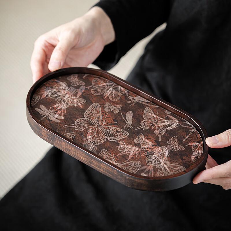 New Chinese Style Retro Wooden Tea Tray