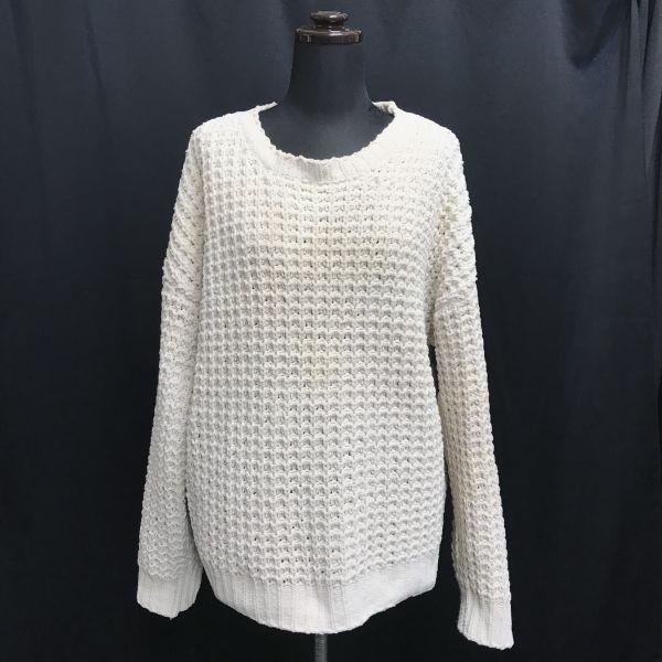 Gelato Pique Big Size Waffle Pullover Ivory Roomwear Pajama F(USED)