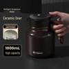 TOMIC 1L Smart Insulated Tea Pot with Ceramic Liner