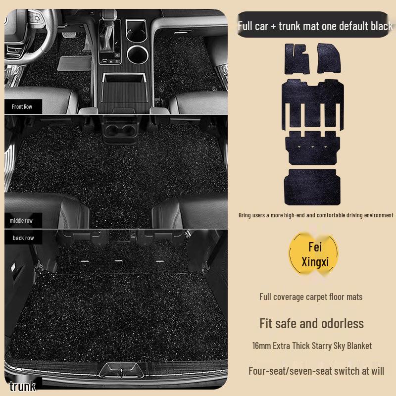 Toyota Sienna/Grand Highlander 21-25 Starry Sky Floor Mats - Full Middle Row Coverage