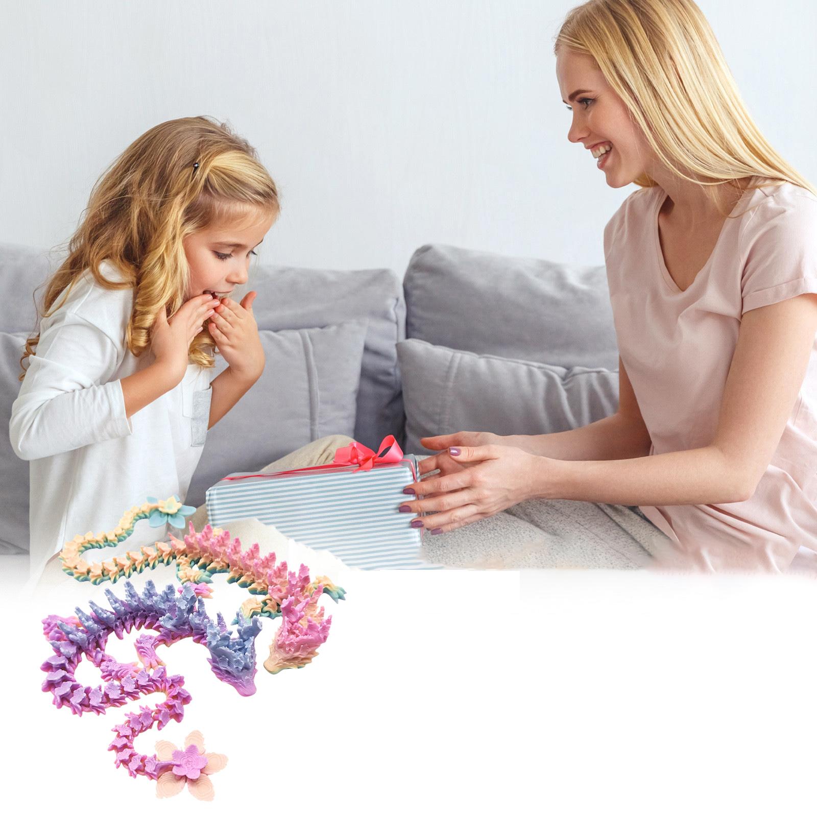 

3D Printed , Articulated 3D Dragon Toy, 3D Printed Toy Dragon, Dragon Toy Dragon One Size