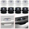 4PCS Car Door Handle Protection Sticker Emblem Car Styling for VW Volkswagen Golf GTI Bora Passat Jetta Beetle Scirocco Lavida