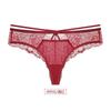 Women Sexy Low Waist Floral Lace Strappy Triangular Briefs Breathable Comfortable