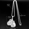 Boxing Glove Flash Pendant Necklace For Women Men Stainless Steel Black Silver Color Man Power Chain Jewelry Collar