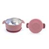 Stainless Steel Divided Children's Plate with Silicone Suction & Non-Slip Heat Insulation