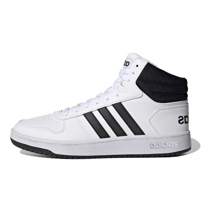 Adidas Hoops 2.0 Mid 'White Black' Sneakers FY8617