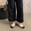 Linen slippers women's summer wear new women's Korean sandals retro casual fairy vacation flat beach shoes