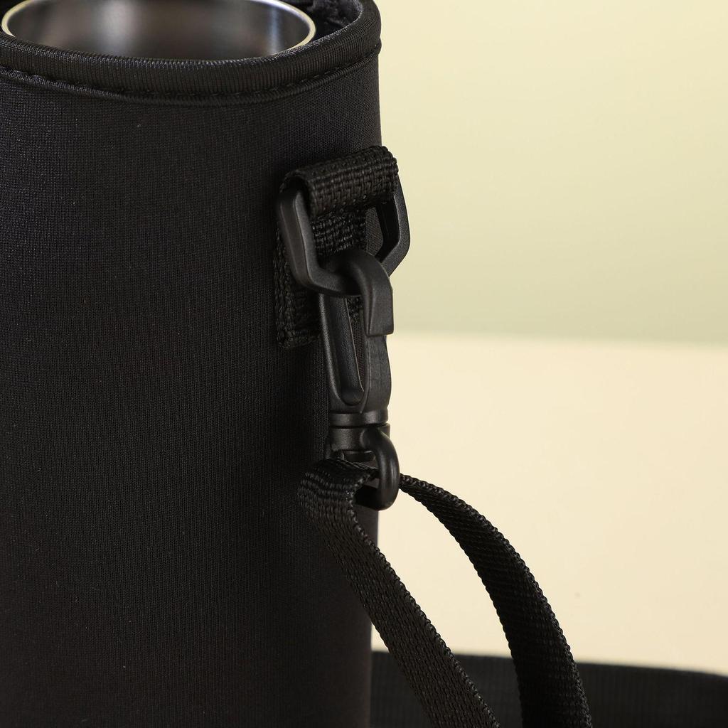 Crossbody Thermal Cup Sleeve: Insulated Anti-Scald Protective Cover with Lanyard