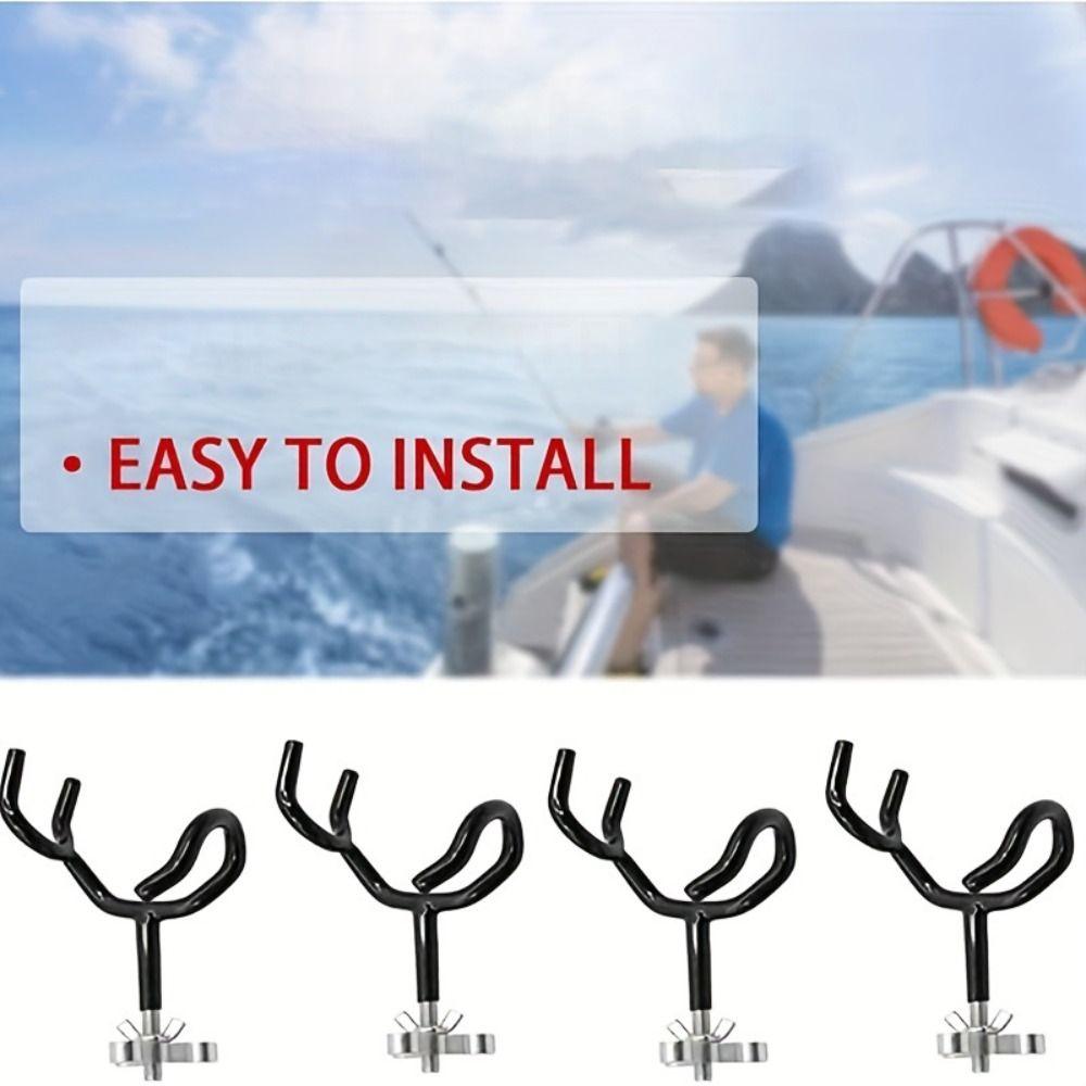 20 Degree Fishing Boat Rod Holder Metal Portable Fishing Pole Stand Fishing Pole Holders  Men