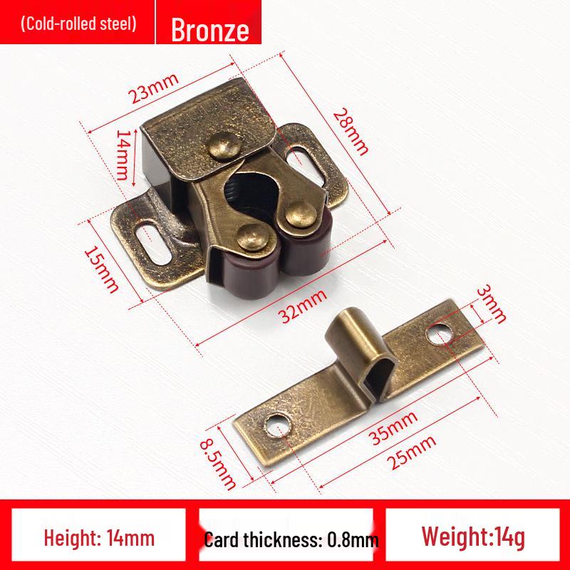 Classic Magnetic Door Catch and Buckle Set for Cabinets and Wardrobes