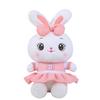 Cute Couple Bunny Stuffed Toy Skirt Little White Rabbit Doll Girl Bed Sleeping Pillow Gift Large Size