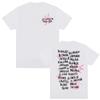 Chiara Oliver La Libreta Rosa Tour 2026 Springsummer Print T Shirt Men Women Clothing Fashion Aesthetic Casual pure Cotton Top