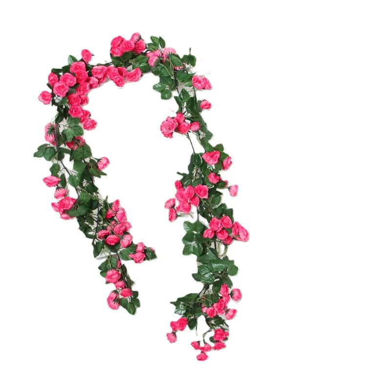 Jinsu Artificial Rose Vine Garland (10-Pack)