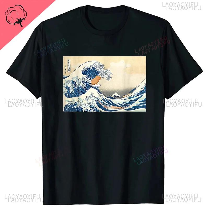 Capybara Printed T Shirt 3D Funny Animal For Men Kid Fashion Streetwear Capybara Lovers Short Sleeves Harajuku Clothing Tees Top