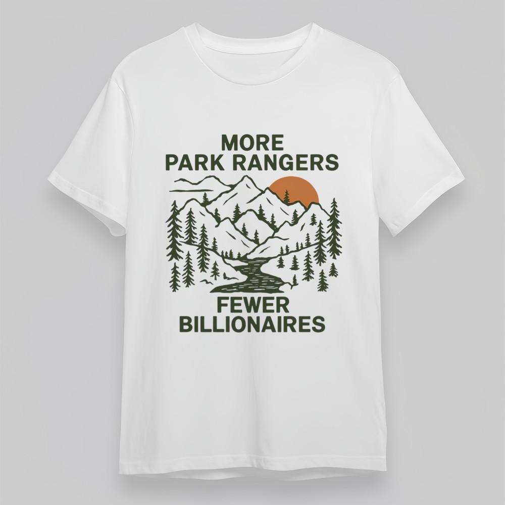 

Women s Plus Size Classic T-Shirt More Park Rangers Fewer Billionaires Print Tee 3XL
