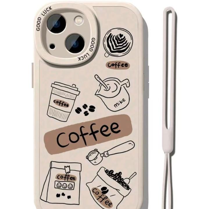 American Coffee Is Suitable for Iphone11promax Mobile Phone Case, Simple and Transparent Apple 11 Anti-drop 11 New Cute