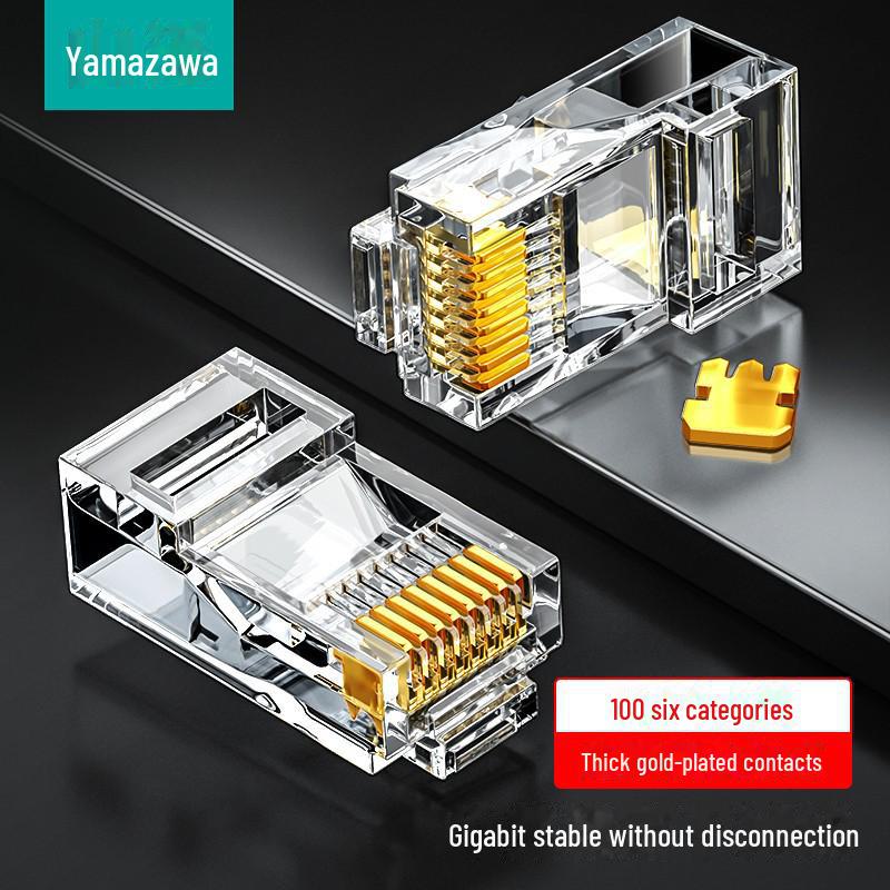 

Позолочений гігабітний мережевий роз’єм Shanze CAT6 RJ45, 8 ядер 10 pieces SJ-6010