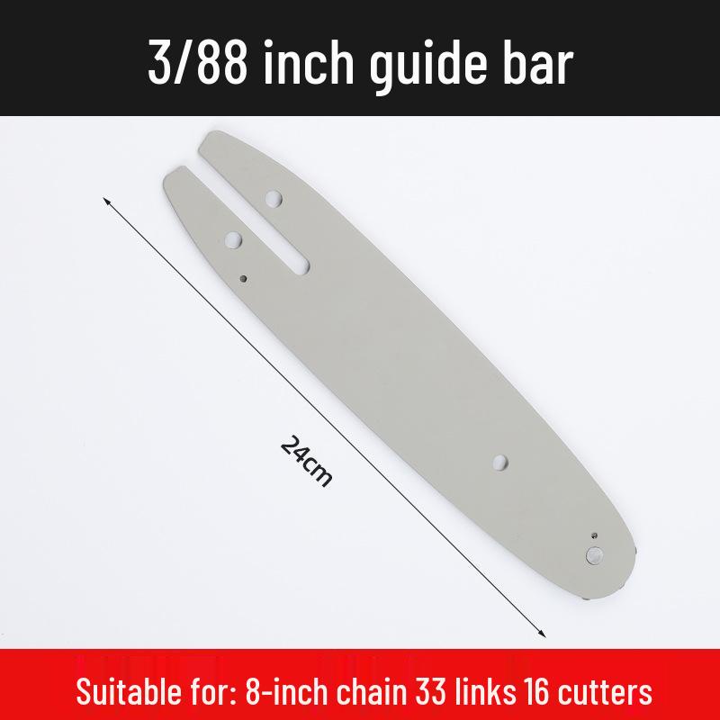 Universal Chainsaw Guide Bar & Chain: 4" & 16" for Gasoline & Lithium Electric Saws