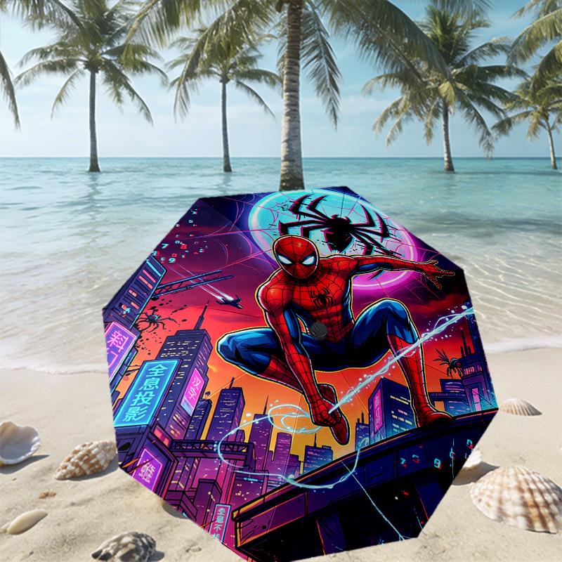 SpiderMan Print Umbrella Automatic Opening/ Closing - Portable Foldable Design - Daily use for Travel/Outdoor - Gift for Birthday