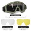 Neue Airsoft Taktische Brille 3 Gläser Winddicht Staubdicht Schießen Motocross Motorrad Bergsteigen Brille CS Sicherer Schutz