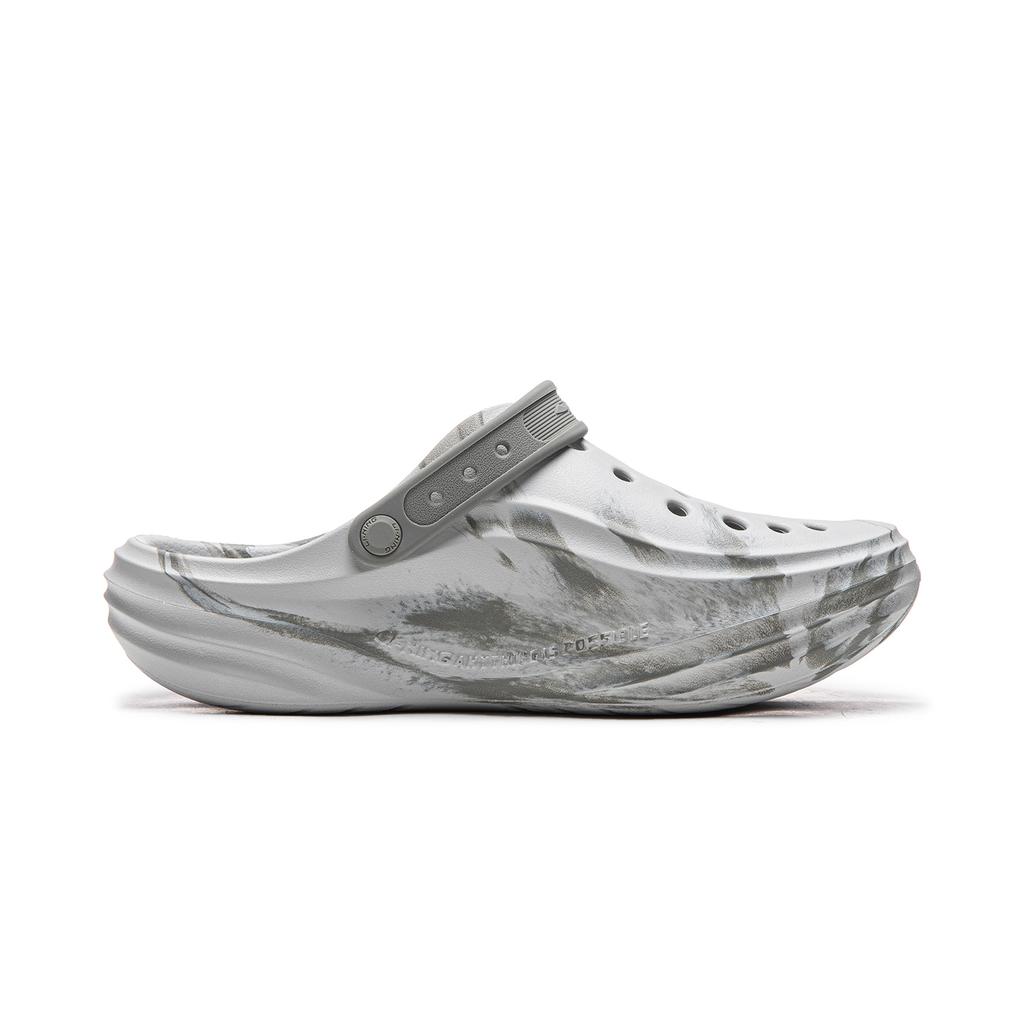 Li Ning Soda Comfortable Lightweight Stylish Breathable Dry Thick Sole Increased Height Wear Resistant Non Slip Shock Absorbing Clogs AGUW005-4